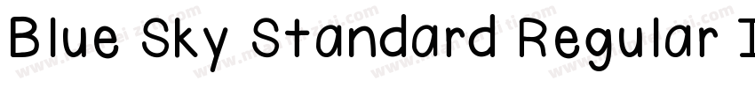 Blue Sky Standard Regular Italic字体转换